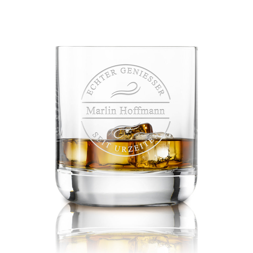 Verre à Whisky Personnalisé avec Gravure Laser | Nom & Motif au Choix