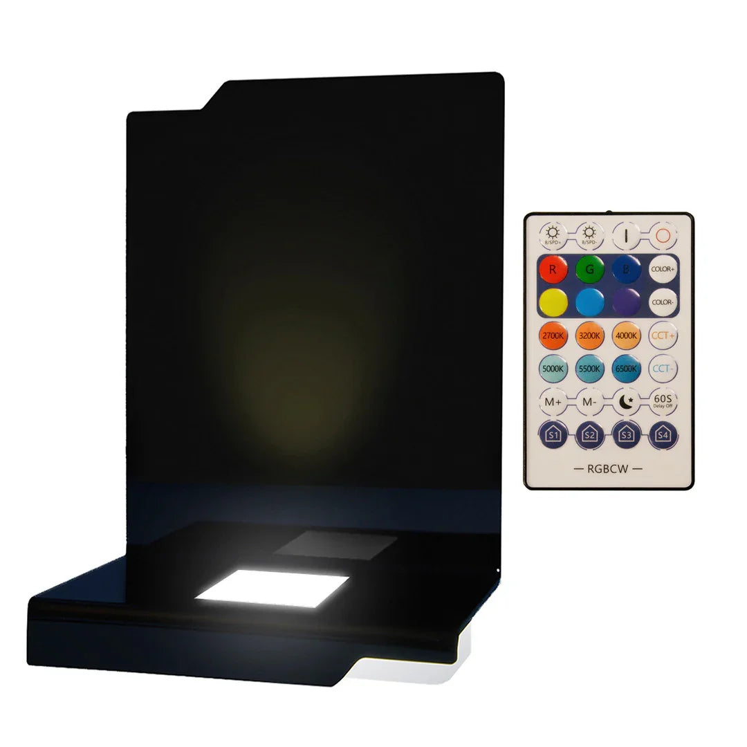 Lampe en verre personnalisée avec télécommande RGB pour cadeau unique