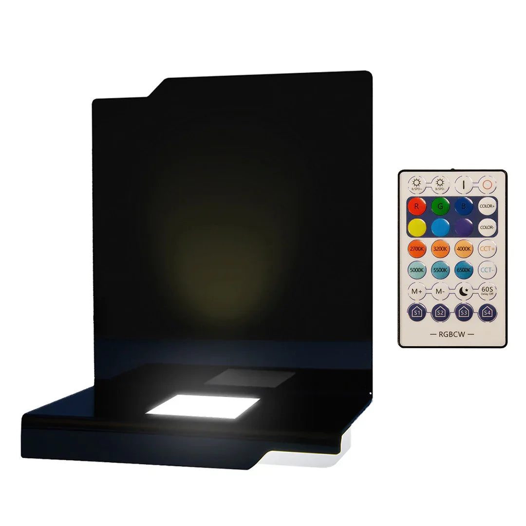 Lampe LED RGB en verre avec télécommande, cadeau personnalisé lumineux et moderne