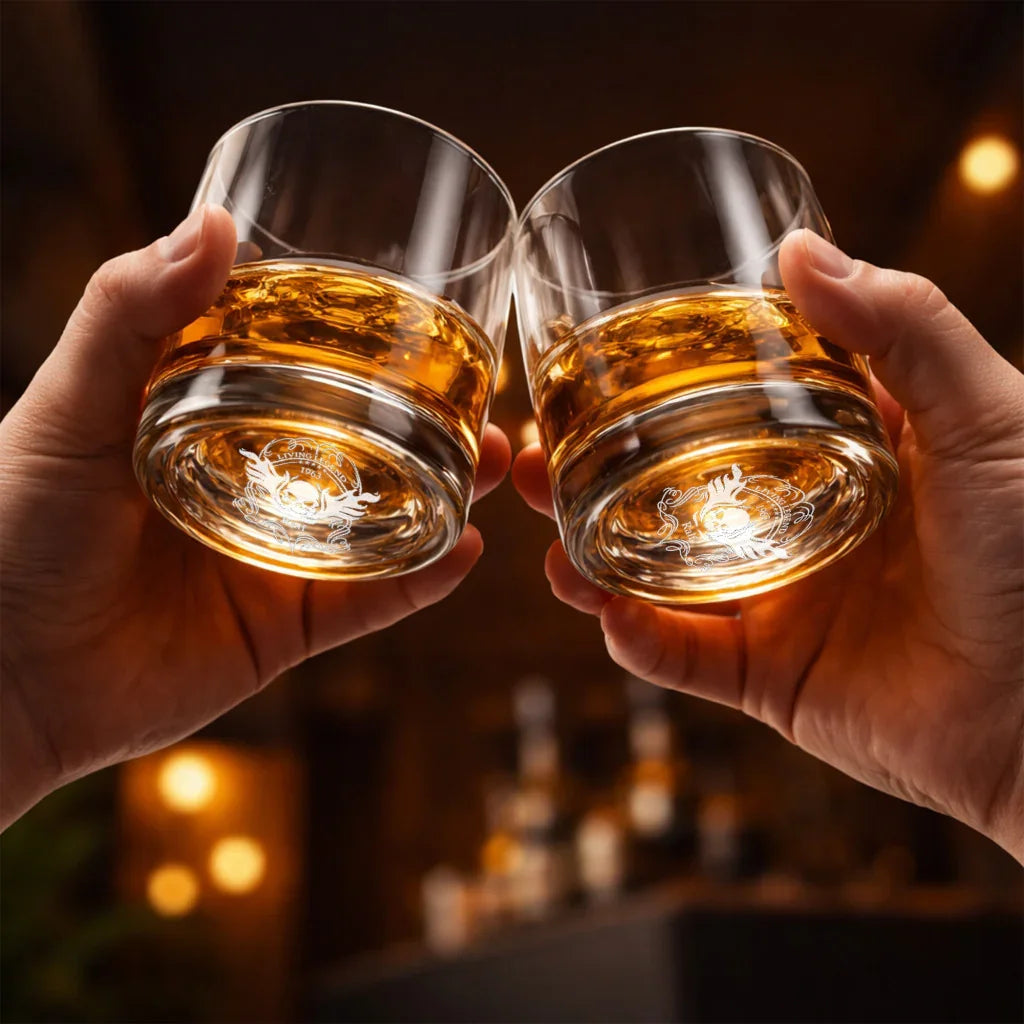 Verres à whisky gravés personnalisés, cadeaux en verre élégants pour amateurs de spiritueux