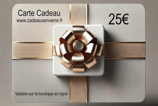 Carte Cadeau - Cadeaux en verre