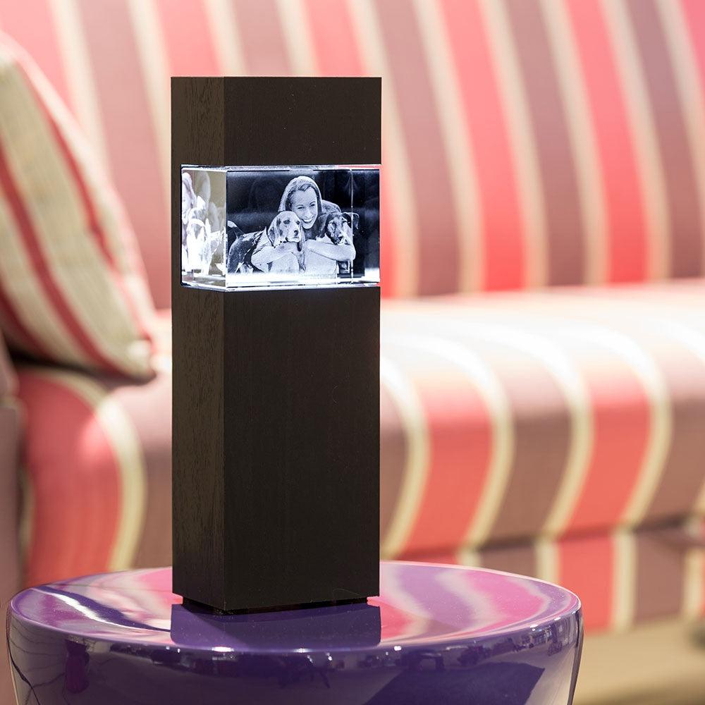 Colonne lumineuse à LED pour bloc de verre M Paysage - Cadeaux en verre