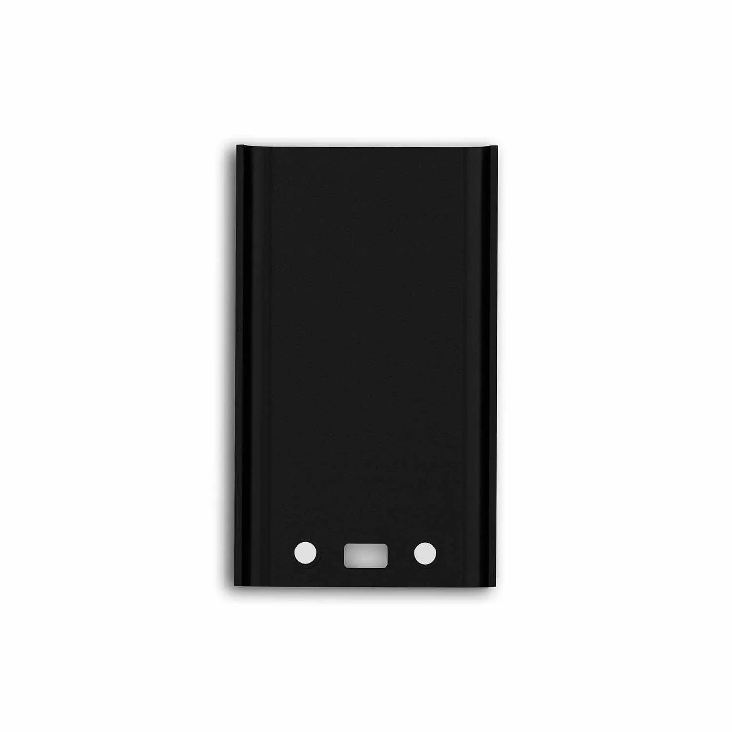 Support noir rectangulaire pour panneau photo gravée en verre, fond blanc