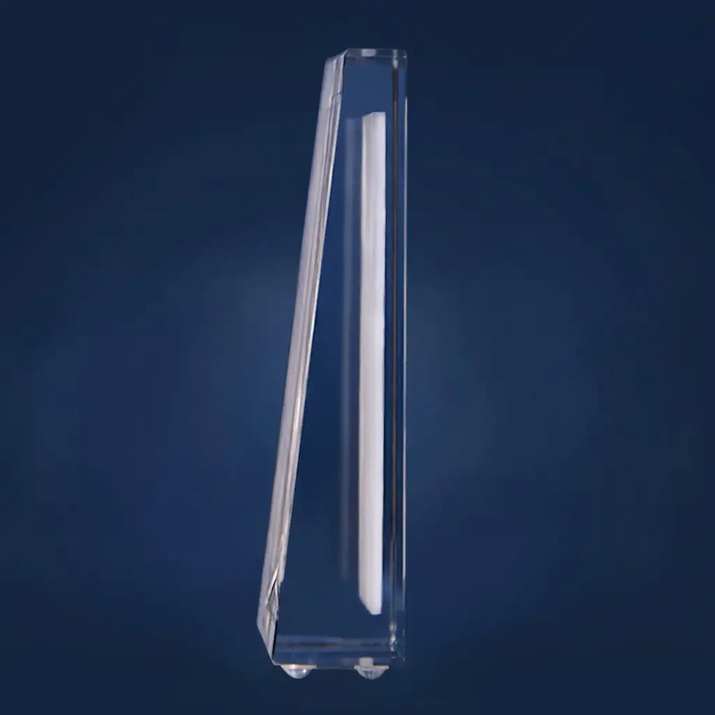 Plaque de Verre Prisme L Portrait - Gravure 2D Élégante