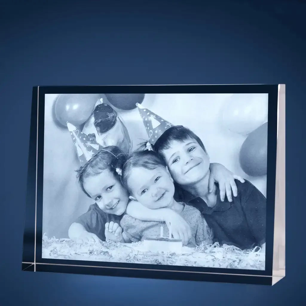 Plaque de Verre Prisme XL Paysage - Gravure 2D Élégante