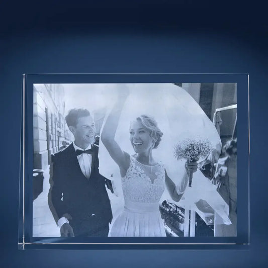 Plaque de Verre Prisme XXL Paysage - Gravure 2D Élégante