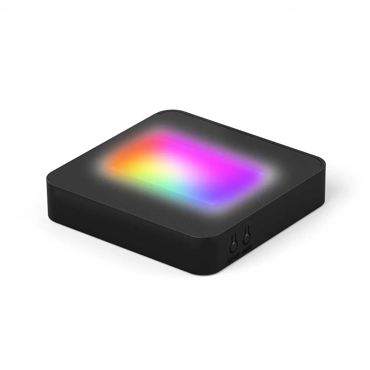 Socle lumineux LED noir carré, éclairage multicolore pour cadeau photo en verre personnalisé