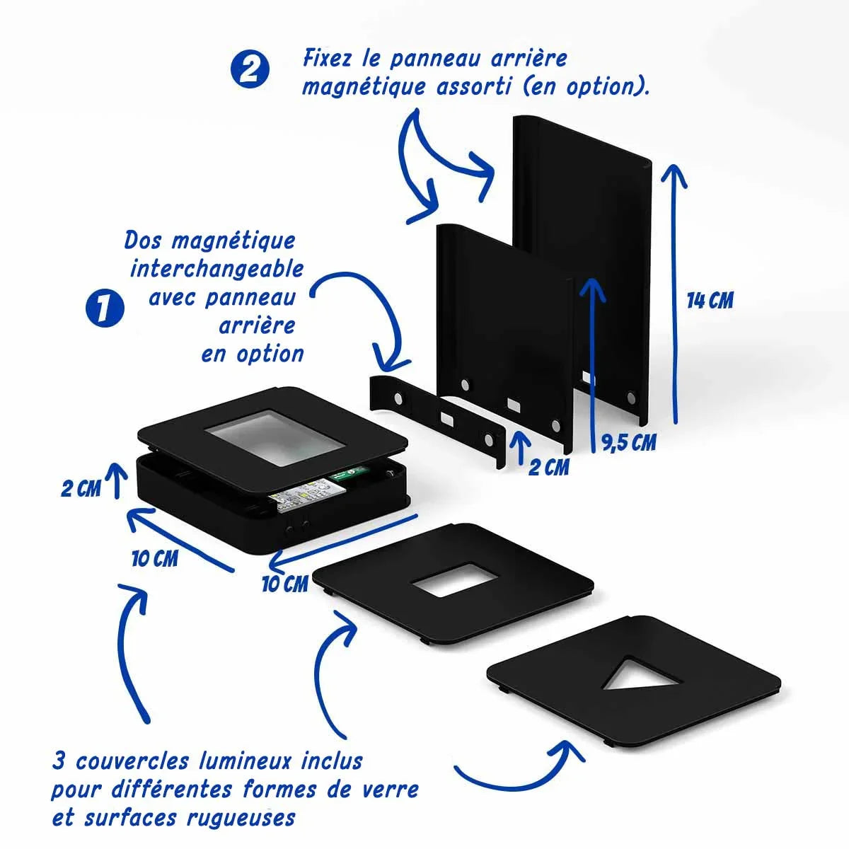 Lumen Socle Lumineux Led Taille M - Éclairage LED pour Objets Gravés