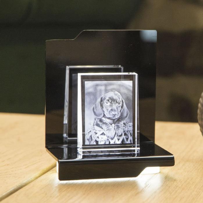 Cantate Socle Lumineux - Support LED pour Gravures et Décorations - Cadeaux en verre