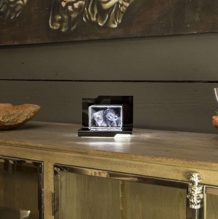 Aria Socle Lumineux - Éclairage LED Élégant pour Gravures - Cadeaux en verre