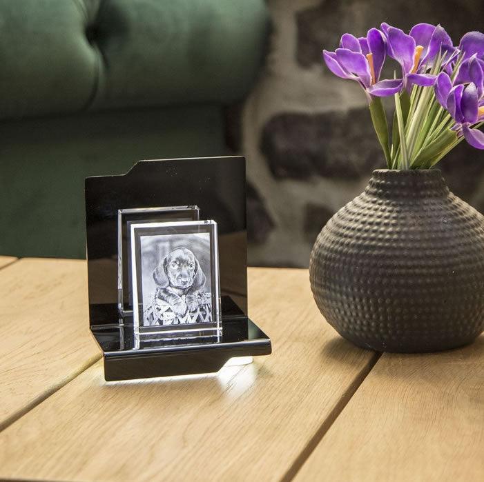 Cantate Socle Lumineux - Support LED pour Gravures et Décorations - Cadeaux en verre