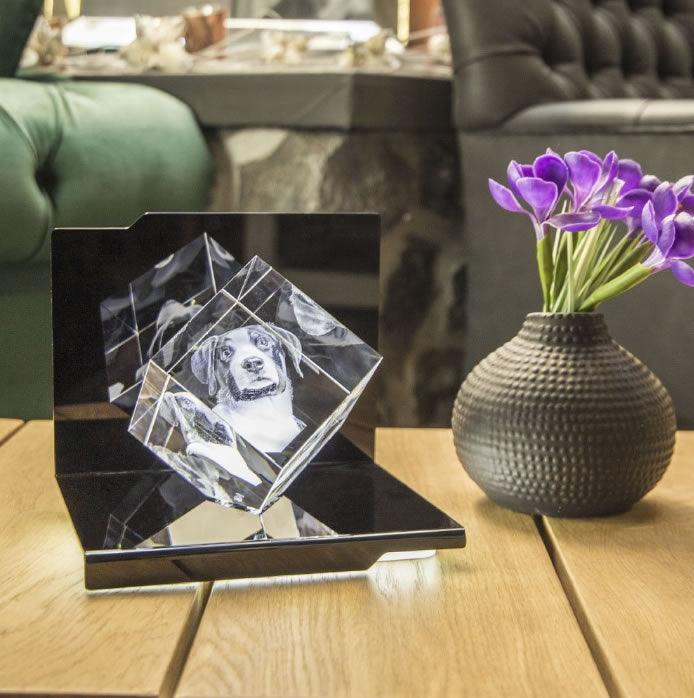 Sonate Socle Lumineux - Support LED pour Gravures et Décorations - Cadeaux en verre