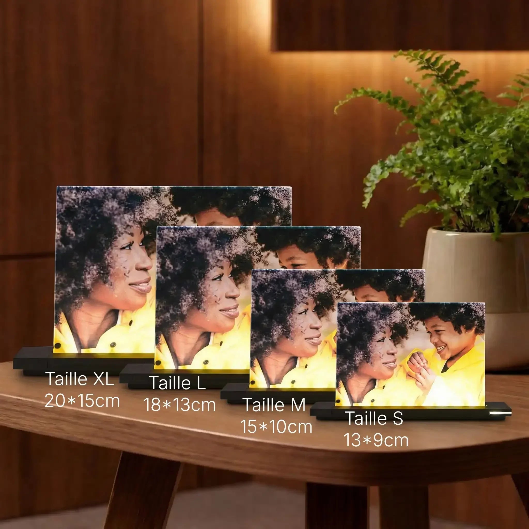 Viva – Photo couleur sur verre Paysage avec socle lumineux