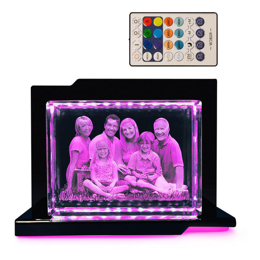 Serenata Socle Lumineux - Éclairage LED Élégant pour Objets Gravés - Cadeaux en verre