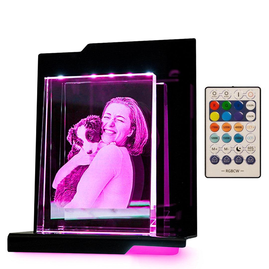 Belcanto Socle Lumineux - Support LED pour Gravures Élégantes - Cadeaux en verre