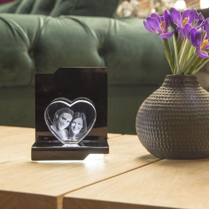 Cantate Socle Lumineux - Support LED pour Gravures et Décorations - Cadeaux en verre