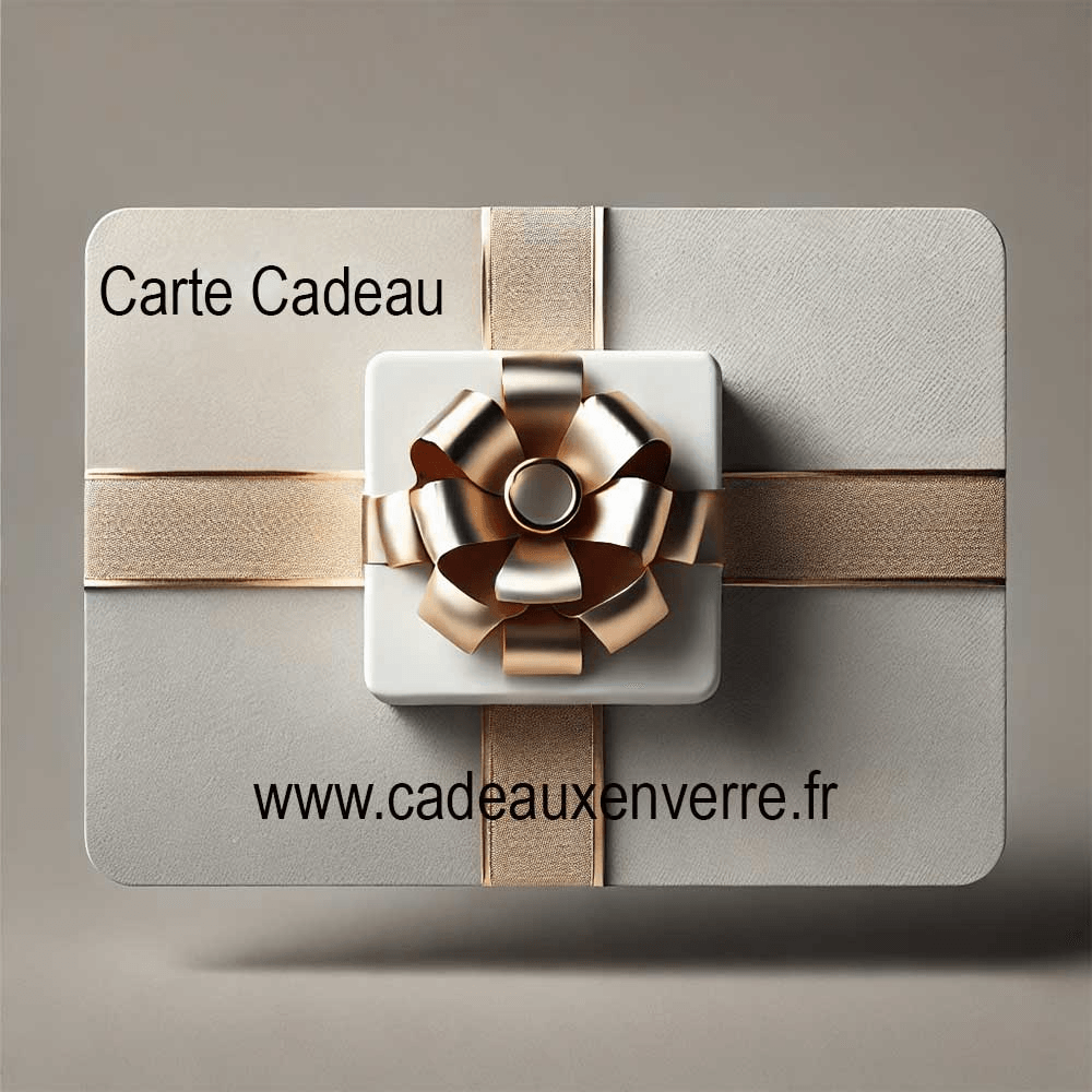 Carte cadeau à offrir - Cadeaux en verre