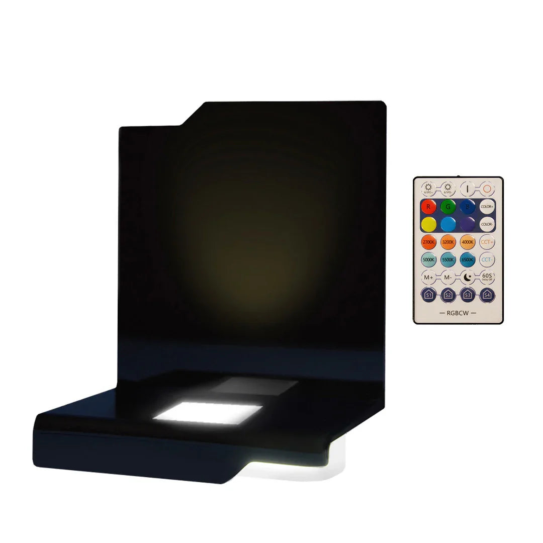 Lampe en verre personnalisée avec télécommande RGB pour cadeau unique