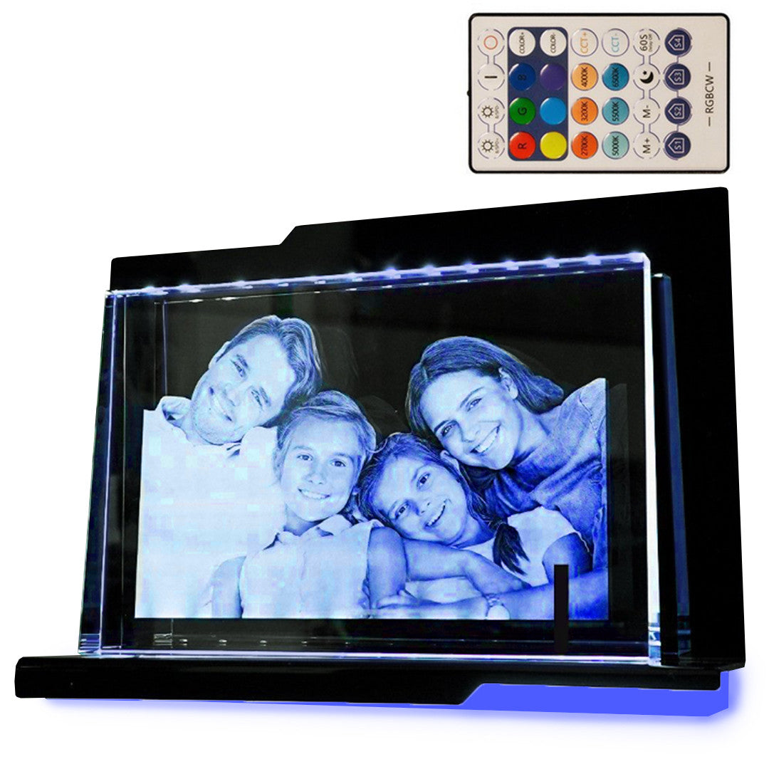 Astra – Socle Lumineux LED pour Gravure sur Verre Paysage