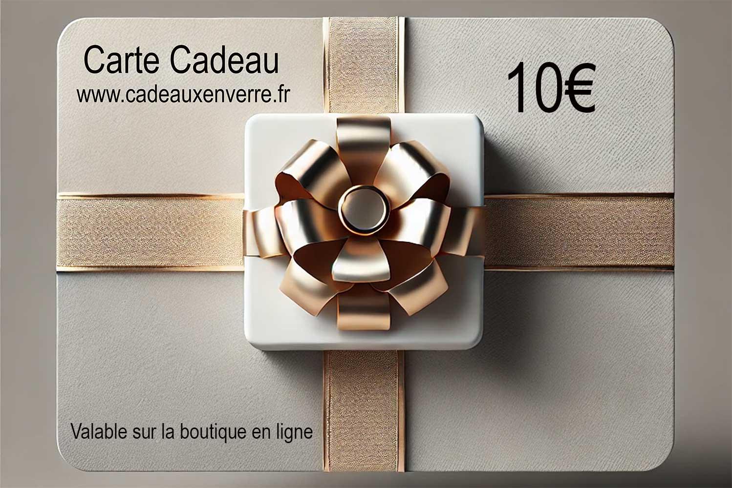 Carte Cadeau - Cadeaux en verre
