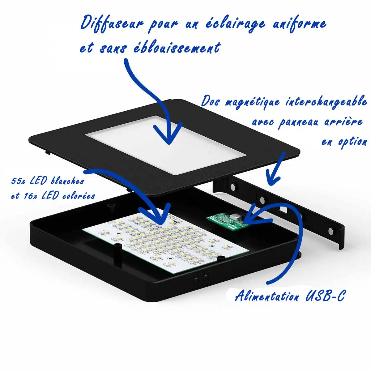 Socle Lumineux XL - Support LED pour Gravures et Décorations