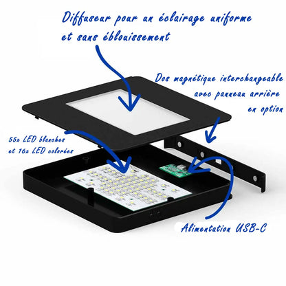 Socle Lumineux XL - Support LED pour Gravures et Décorations