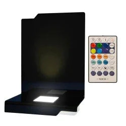 Lampe décorative LED avec télécommande, idéale comme cadeau personnalisé en verre