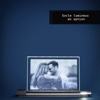 Verre Plat 9x13 Paysage - Gravure 2D Élégante et Personnalisée