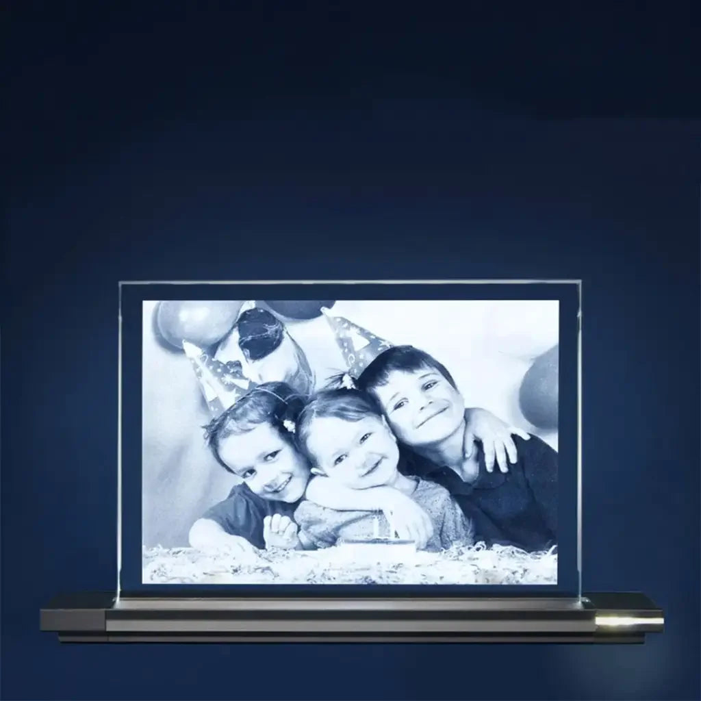 Verre Plat 9x13 Paysage - Gravure 2D Élégante et Personnalisée