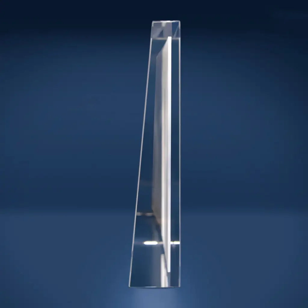 Plaque de Verre Prisme Géant Paysage Gravée 2D - Cadeau Élégant