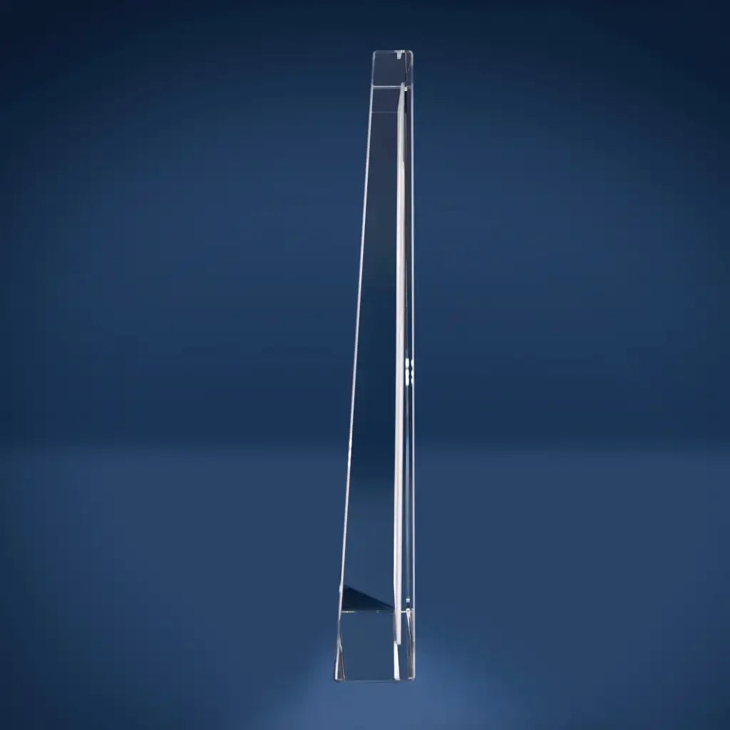 Plaque de Verre Prisme Géant Portrait Gravée 2D - Cadeau Élégant