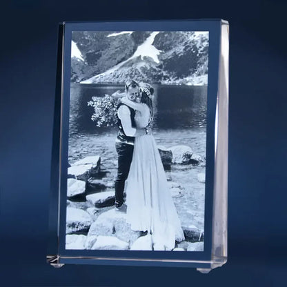 Plaque de Verre Prisme L Portrait - Gravure 2D Élégante