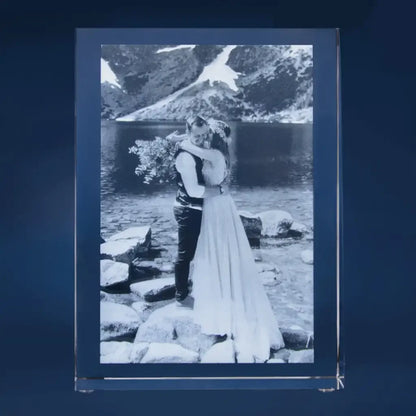 Plaque de Verre Prisme L Portrait - Gravure 2D Élégante