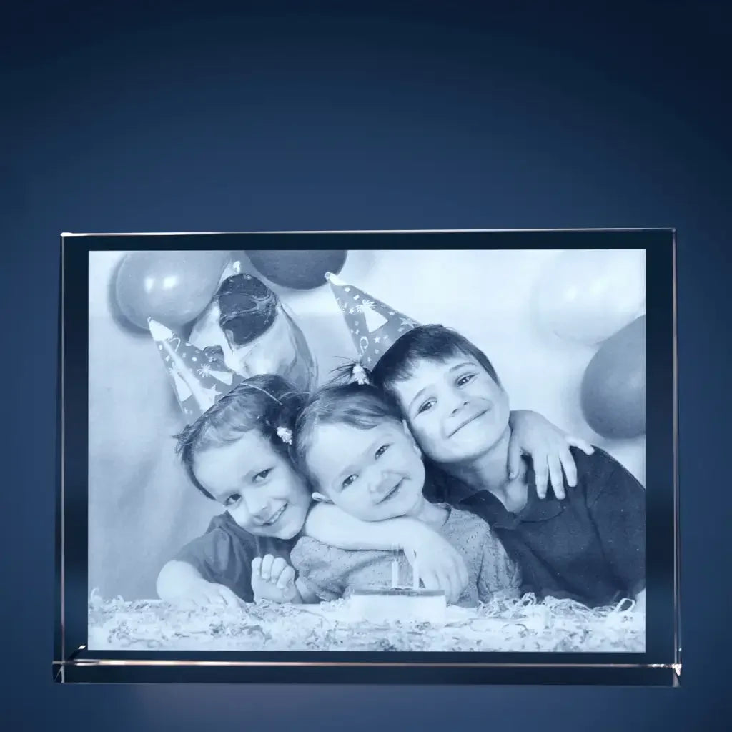 Plaque de Verre Prisme XL Paysage - Gravure 2D Élégante