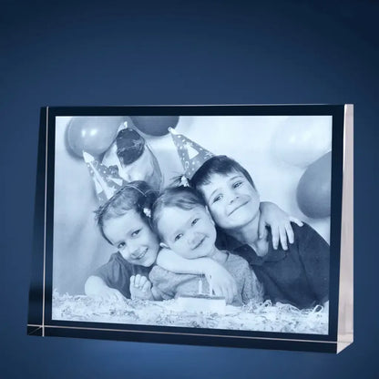 Plaque de Verre Prisme XL Paysage - Gravure 2D Élégante