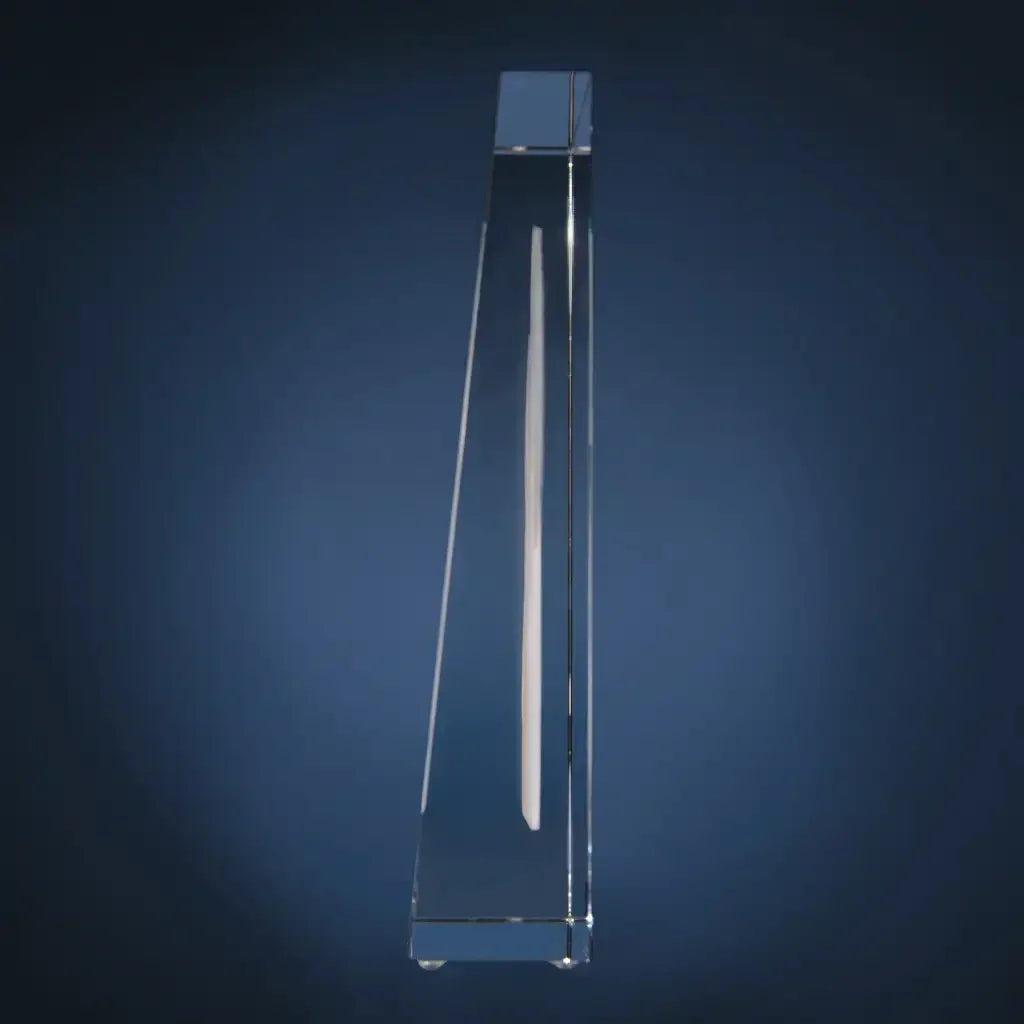 Plaque de Verre Prisme XL Portrait - Gravure 2D Élégante