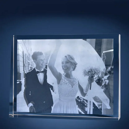 Plaque de Verre Prisme XXL Paysage - Gravure 2D Élégante