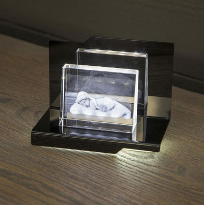 Aria Socle Lumineux - Éclairage LED Élégant pour Gravures - Cadeaux en verre