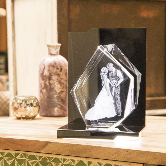 Ouverture Socle Lumineux - Éclairage LED pour Objets Décoratifs - Cadeaux en verre