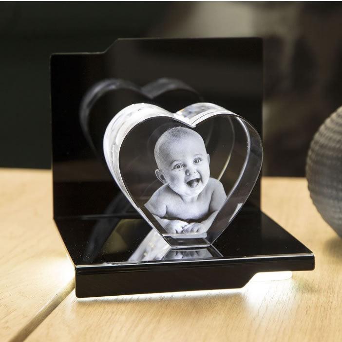 Virtuoso Socle Lumineux - Éclairage LED Élégant pour Gravures - Cadeaux en verre