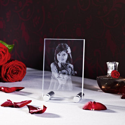 Verre Plat 13x18 Portrait - Gravure 2D Élégante et Personnalisée - Cadeaux en verre