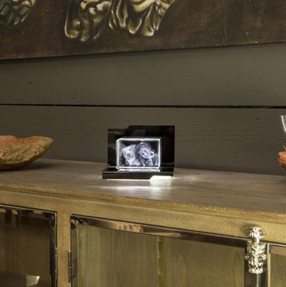 Aria Socle Lumineux - Éclairage LED Élégant pour Gravures - Cadeaux en verre