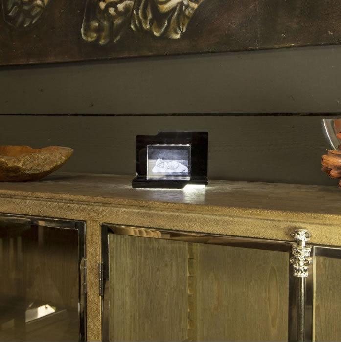 Aria Socle Lumineux - Éclairage LED Élégant pour Gravures - Cadeaux en verre