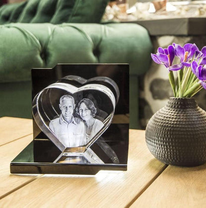 Sonate Socle Lumineux - Support LED pour Gravures et Décorations - Cadeaux en verre