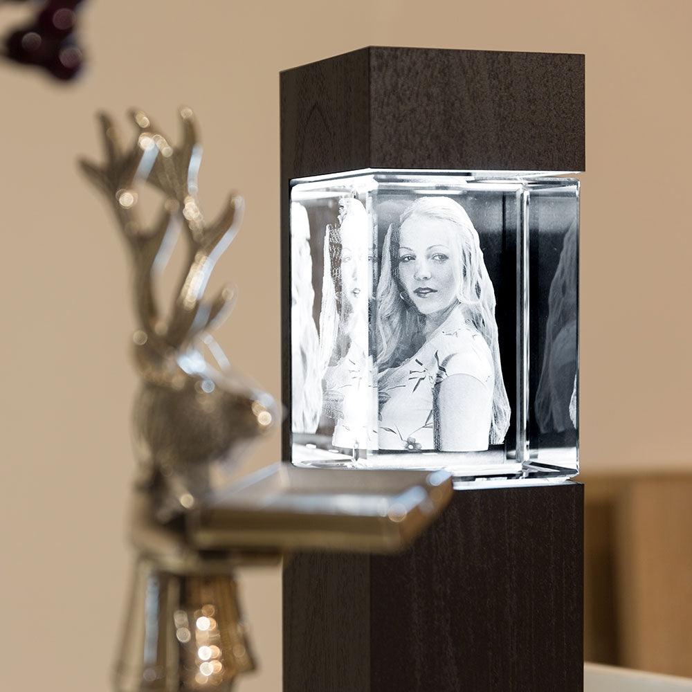 Colonne lumineuse à LED pour bloc de verre XL Portrait - Cadeaux en verre