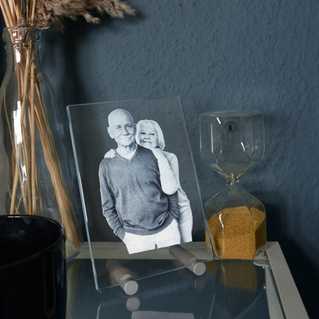 Verre Plat 13x18 Portrait - Gravure 2D Élégante et Personnalisée - Cadeaux en verre