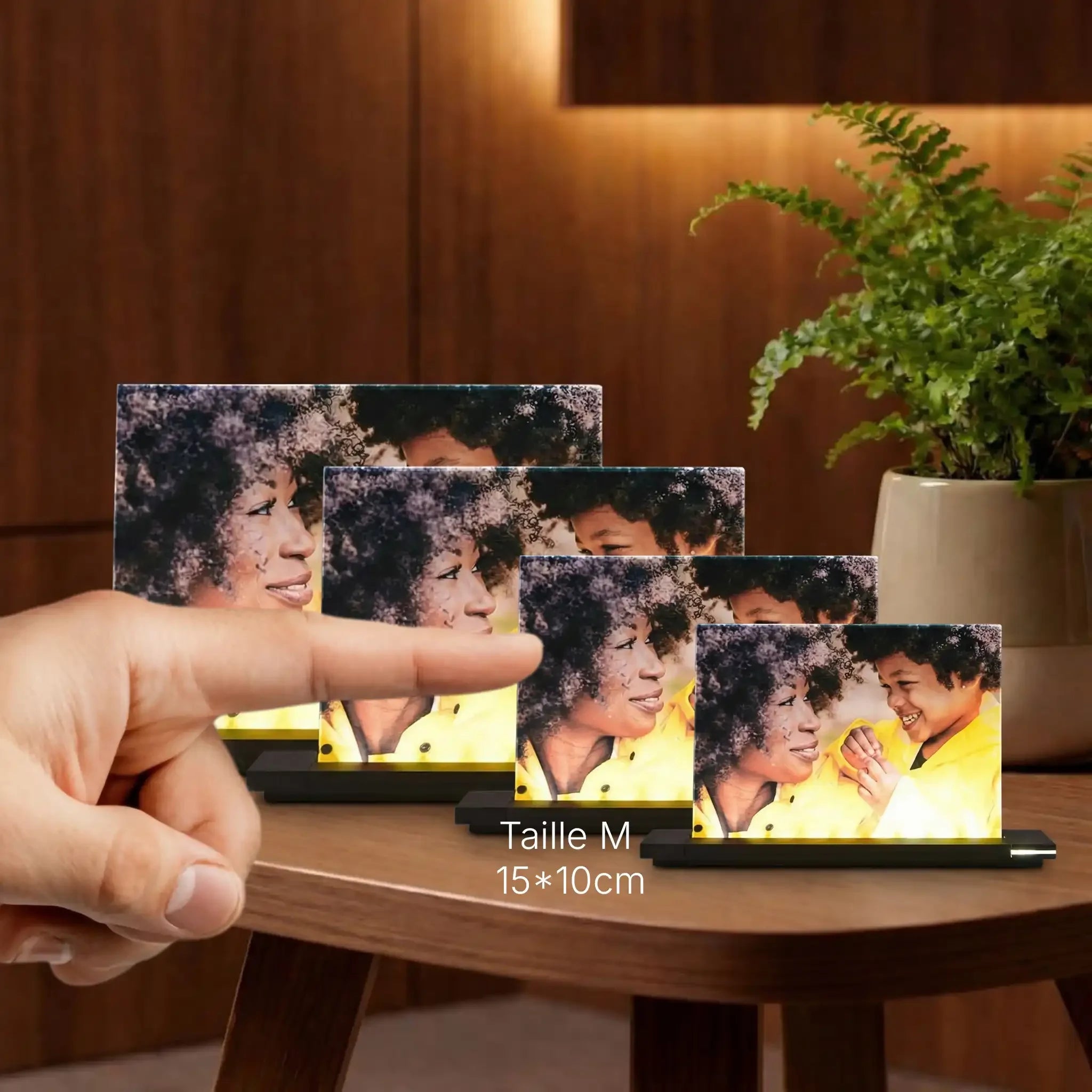 Viva – Photo couleur sur verre Paysage avec socle lumineux