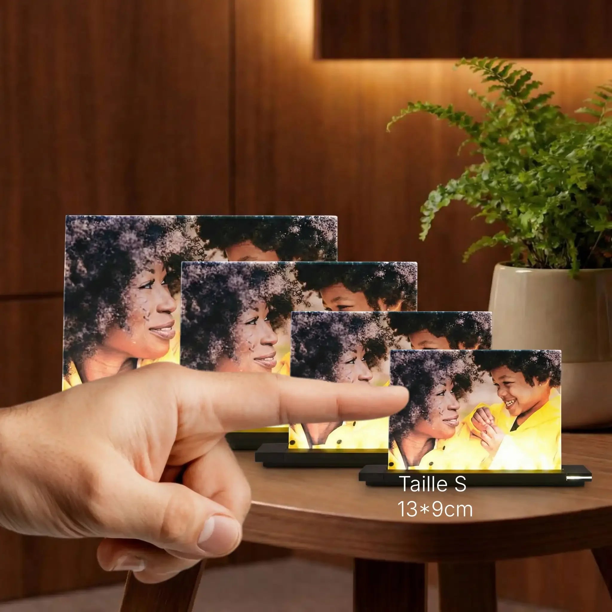 Viva – Photo couleur sur verre Paysage avec socle lumineux