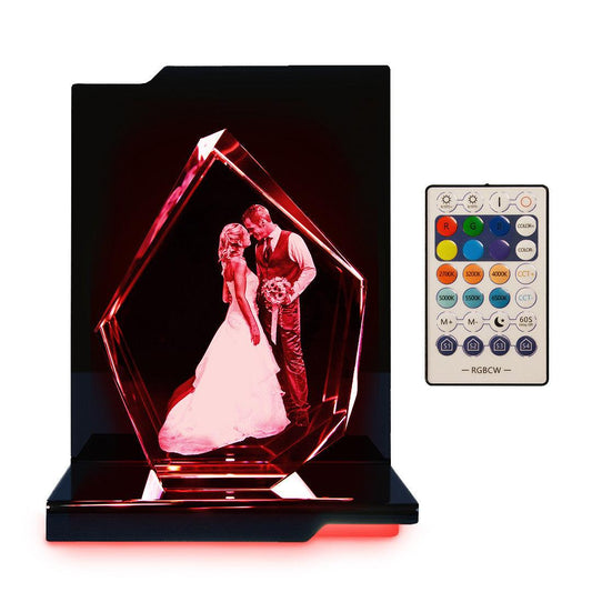 Ouverture Socle Lumineux - Éclairage LED pour Objets Décoratifs - Cadeaux en verre