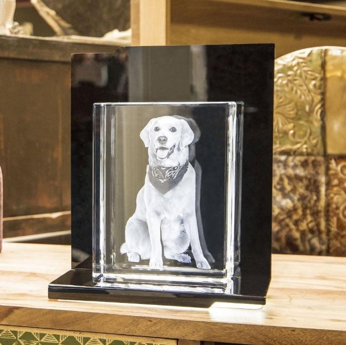 Prélude Socle Lumineux - Support LED Élégant pour Gravures - Cadeaux en verre